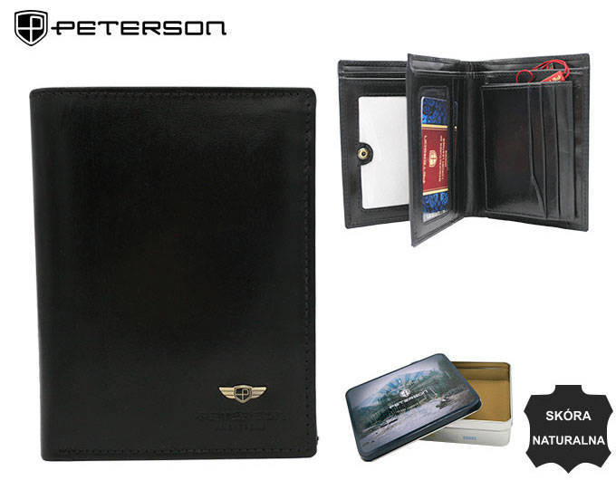 Īstas ādas vīriešu maks Peterson PT181 S939