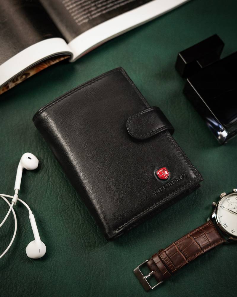 Īstas ādas vīriešu maks Peterson PT197 S922