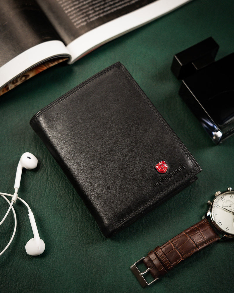 Īstas ādas vīriešu maks Peterson PT211 S905