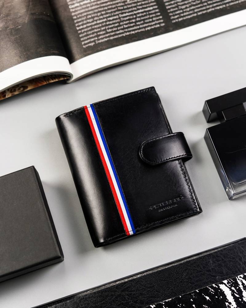 Īstas ādas vīriešu maks Peterson PT222 S893