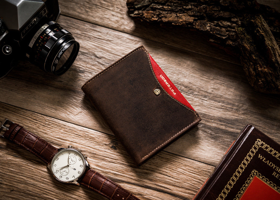 Īstas ādas vīriešu maks Peterson PT24 S874