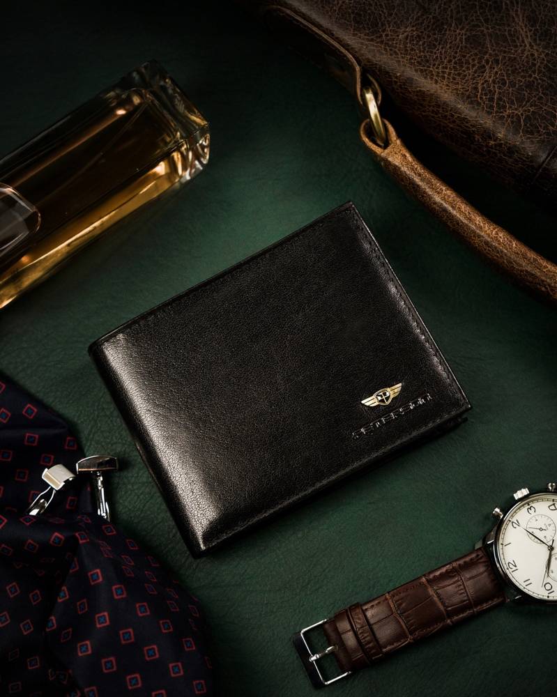 Īstas ādas vīriešu maks Peterson PT255 S857