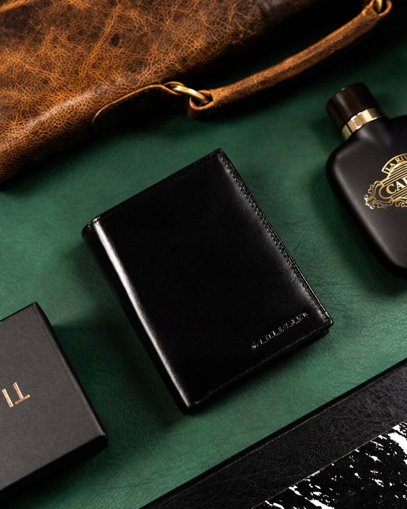 Īstas ādas vīriešu maks Peterson PT257 S855