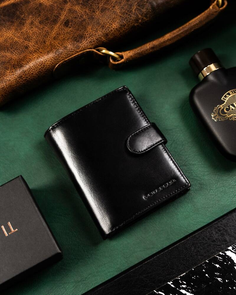 Īstas ādas vīriešu maks Peterson PT258 S854