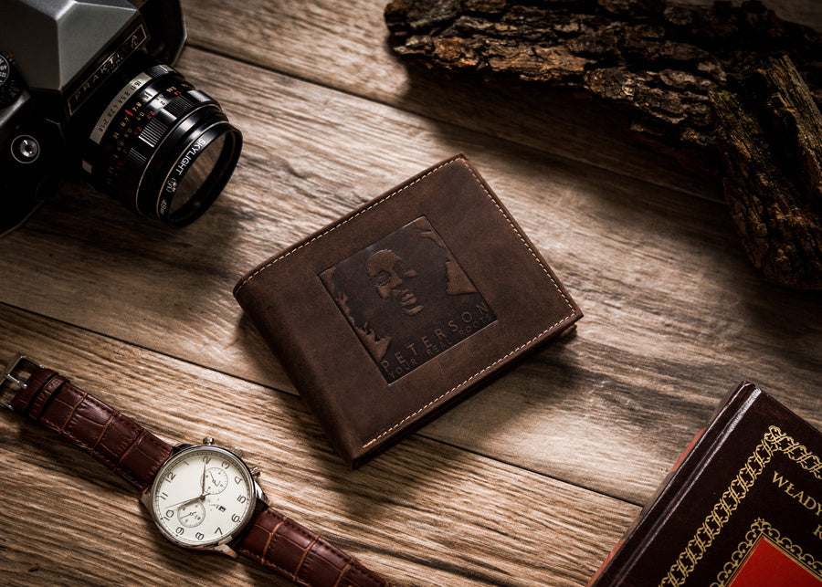 Īstas ādas vīriešu maks Peterson PT29 S819