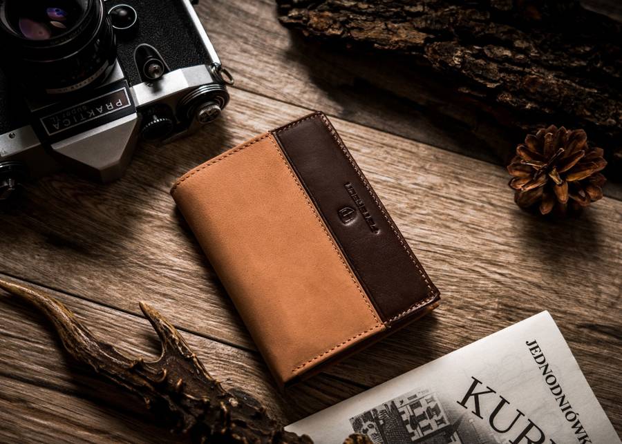 Īstas ādas vīriešu maks Peterson PT74 S739