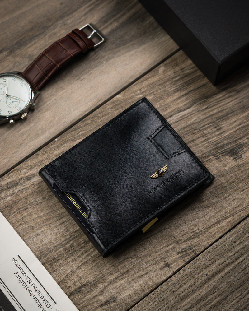 Īstas ādas vīriešu maks Peterson PT91 S720