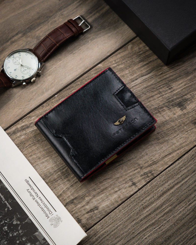 Īstas ādas vīriešu maks Peterson PT92 S719