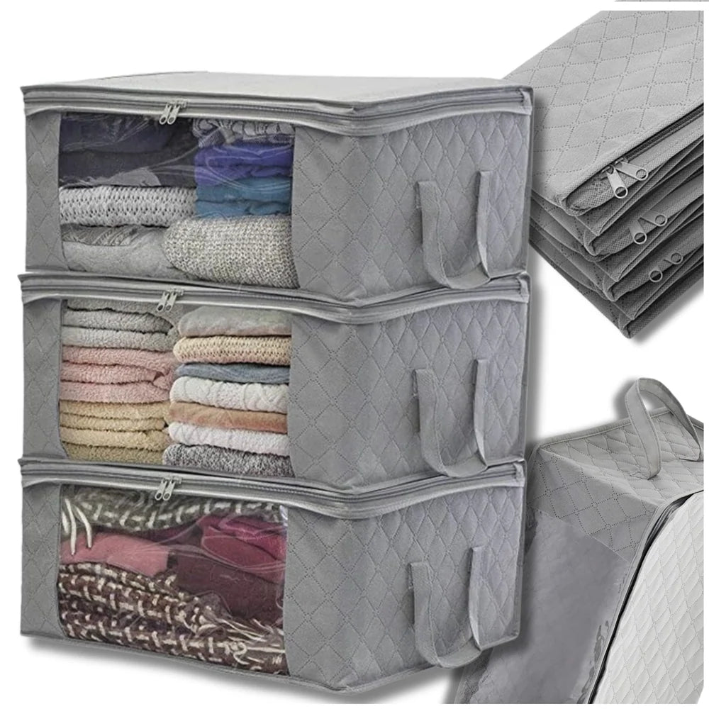 Garderobes organizatorisks komplekts, 3 gab., drēbēm un gultasveļai