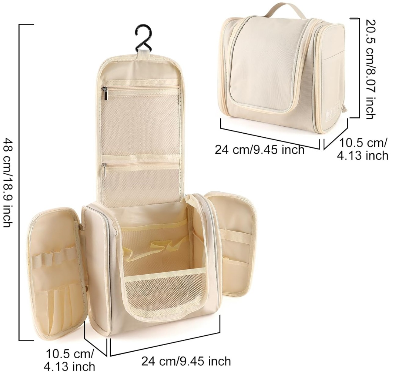 Piekaramais tualetes galdiņš C5, bēšs