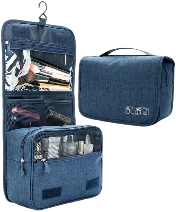 Piekarināma ceļojumu kosmētikas soma E1, zila