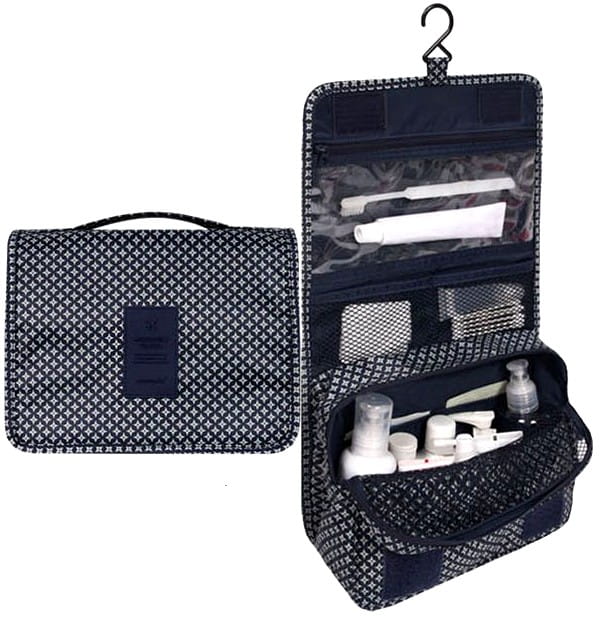 Piekarināma ceļojumu kosmētikas soma E41, zila