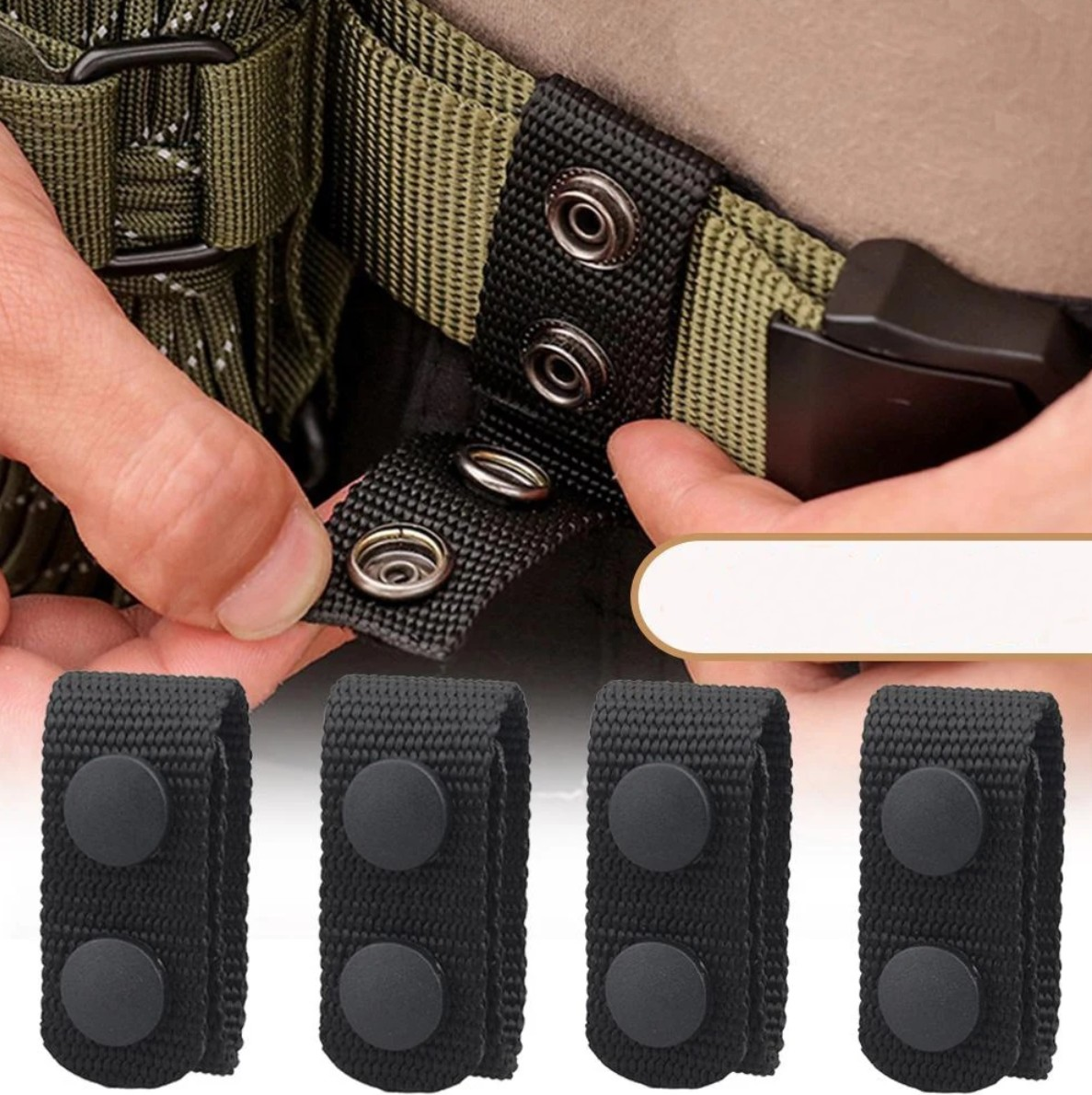 Papildu jostas cilpas 4 gab. M15, melnas