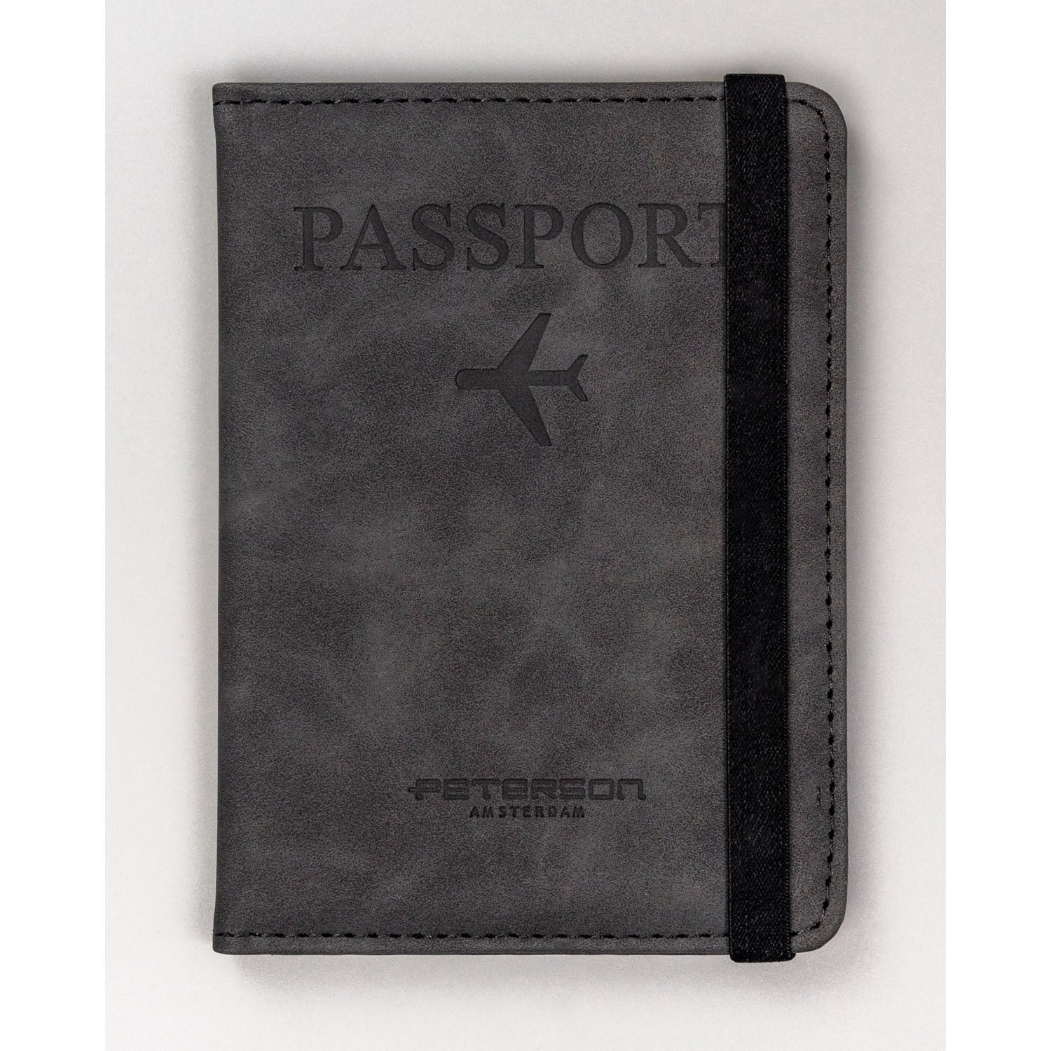 Pases maciņš, melns, mākslīgā āda