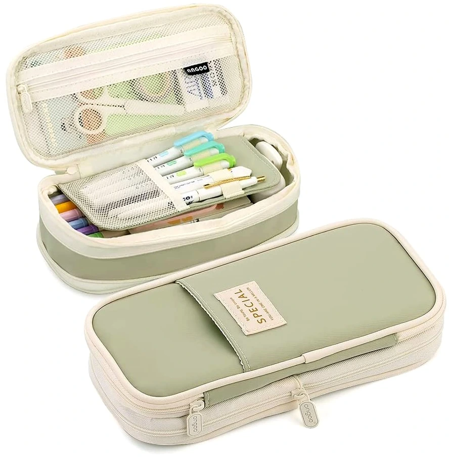 Zīmuļu maciņš F4 zaļš