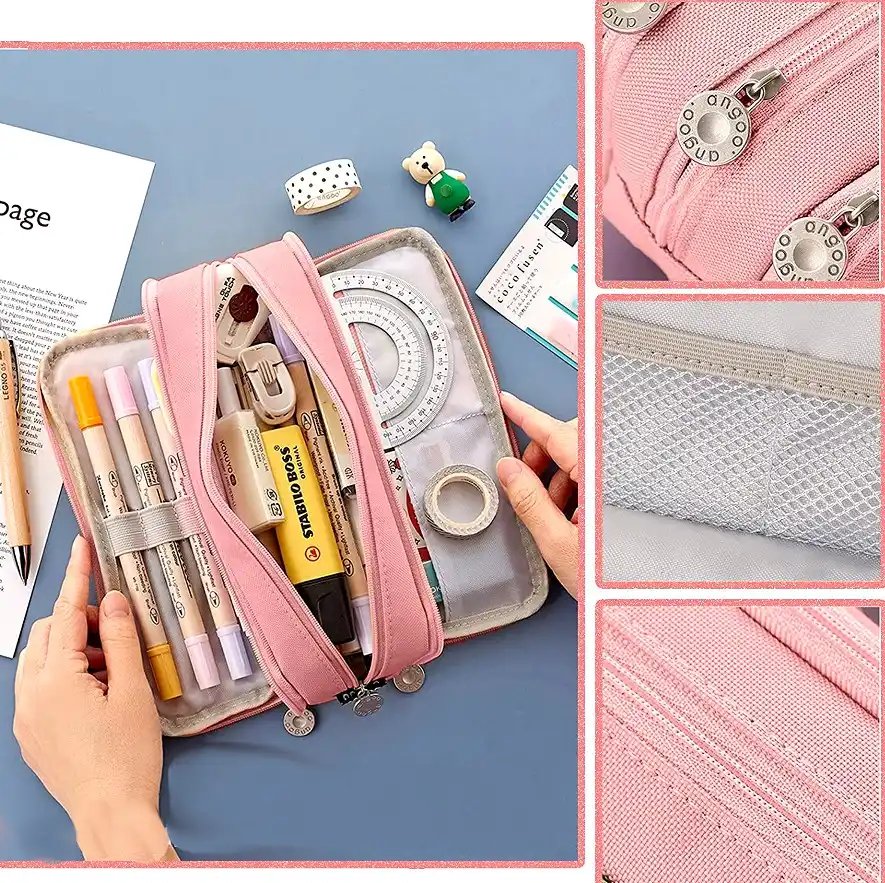 Zīmuļu maciņš S36 rozā