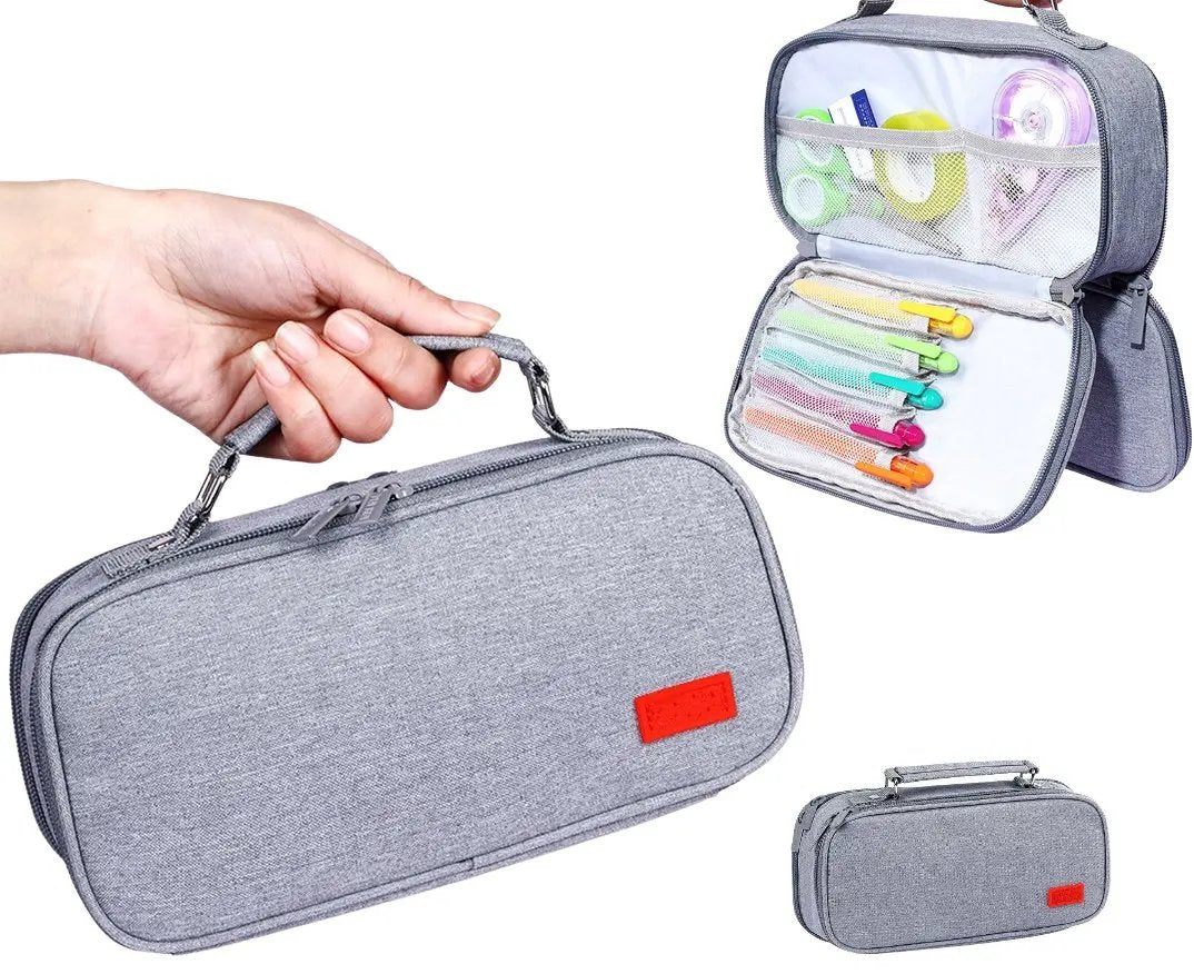 Zīmuļu maciņš S5 pelēks