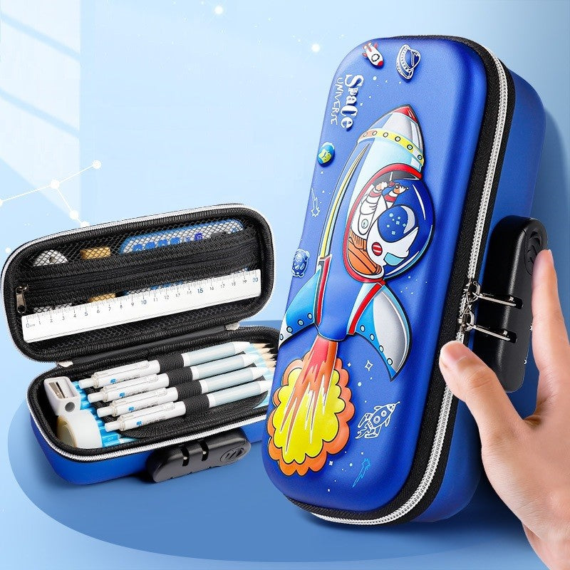 Zīmuļu maciņš ar V2 koda aizdari, zils