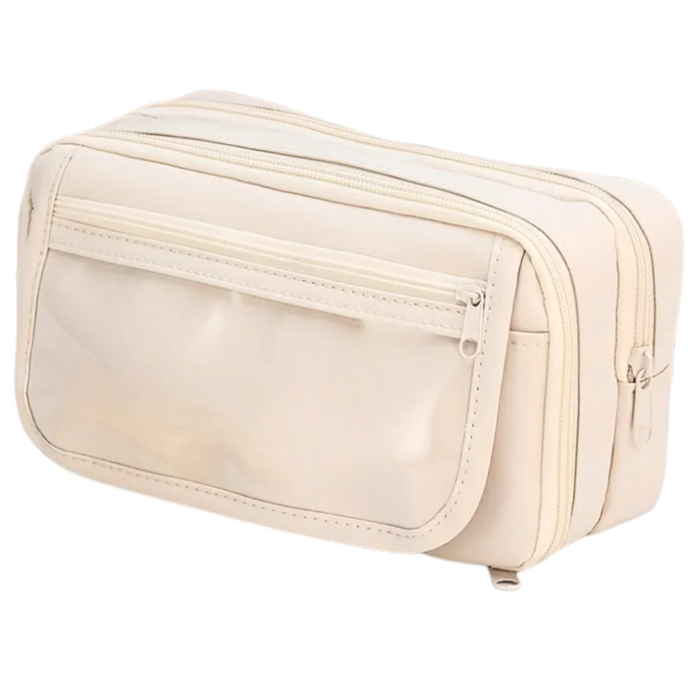 Zīmuļu maciņš V7, bēšs