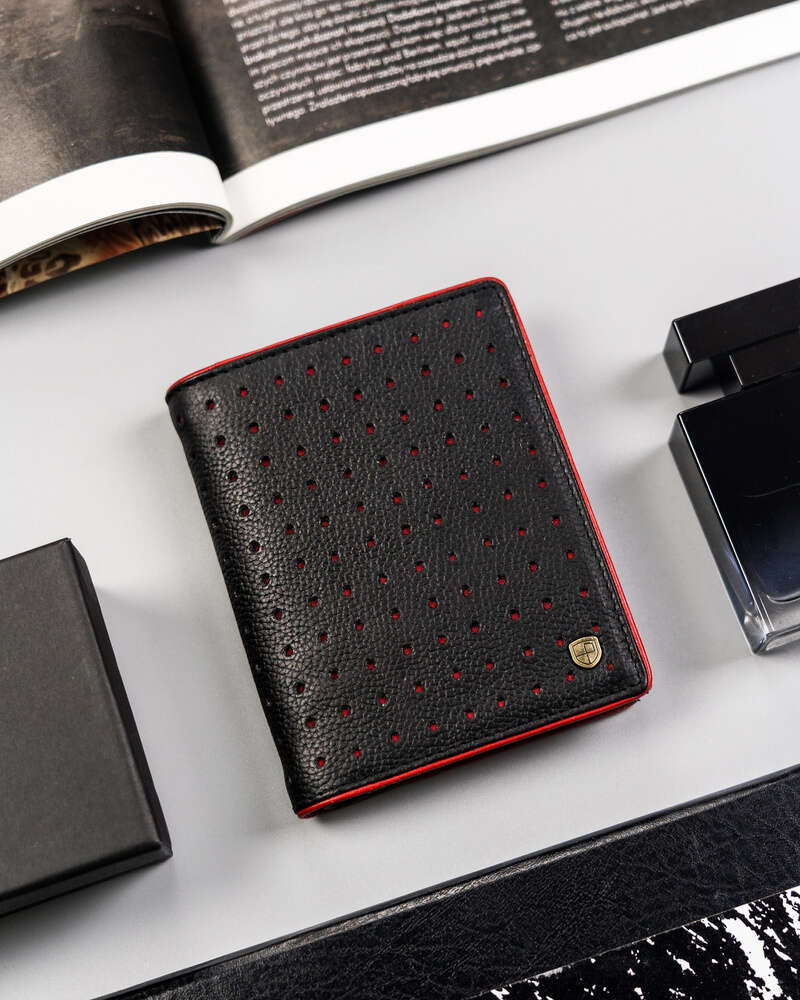 Vīriešu maks Peterson S03 melns S536