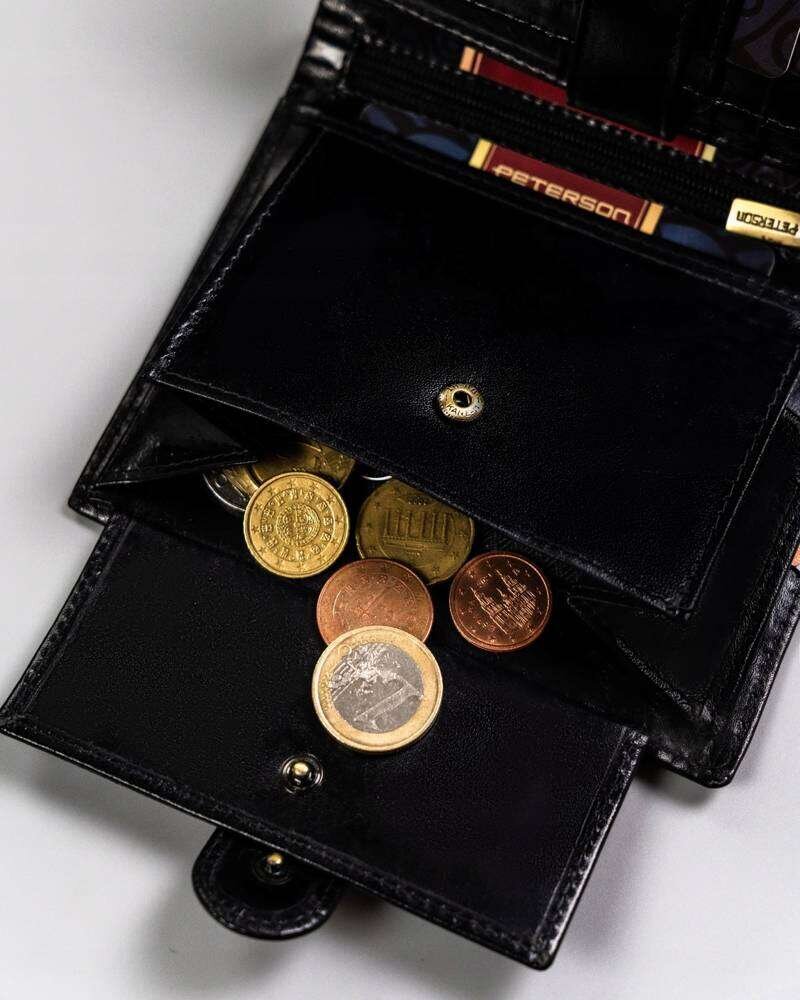 Vīriešu maks Peterson VT1 melns S534