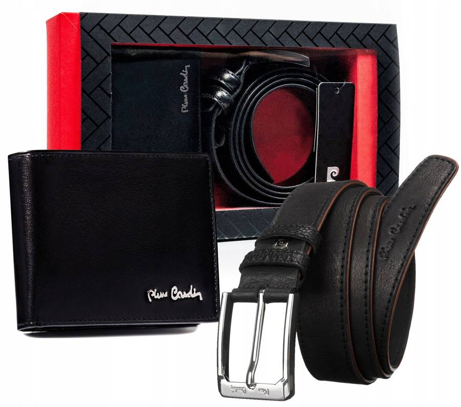 Vīriešu maka un jostas komplekts Pierre Cardin M11