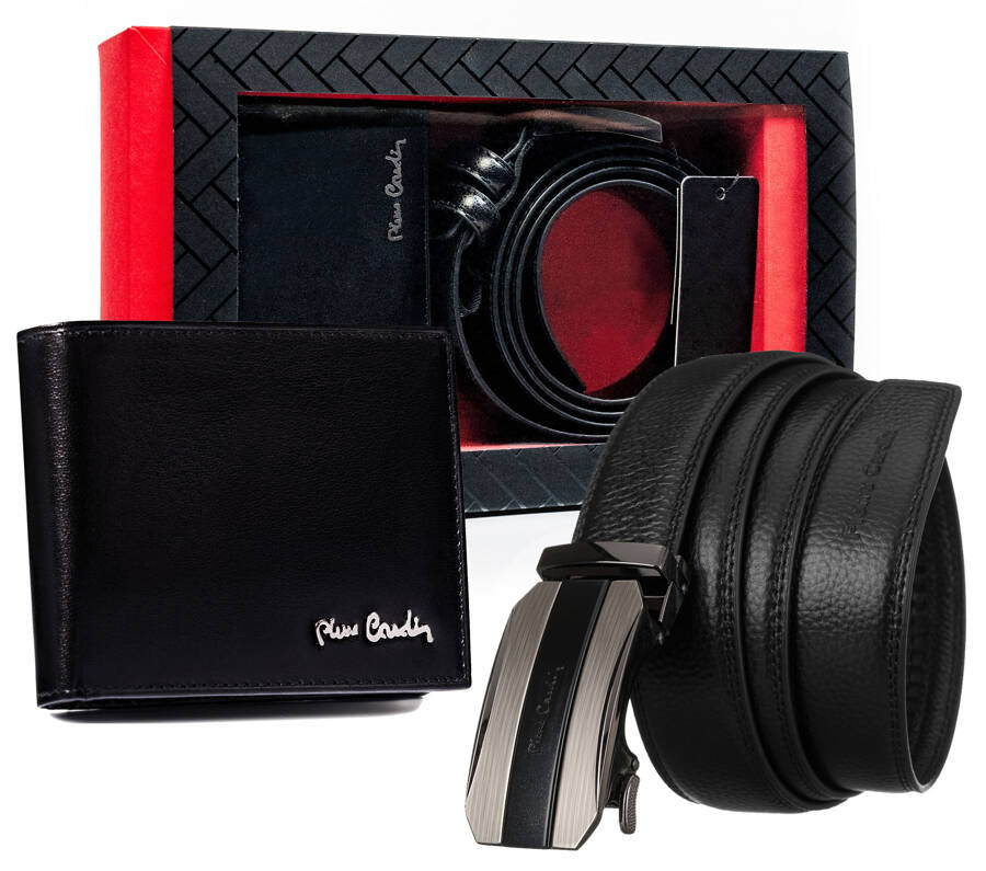 Vīriešu maka un jostas komplekts Pierre Cardin P7