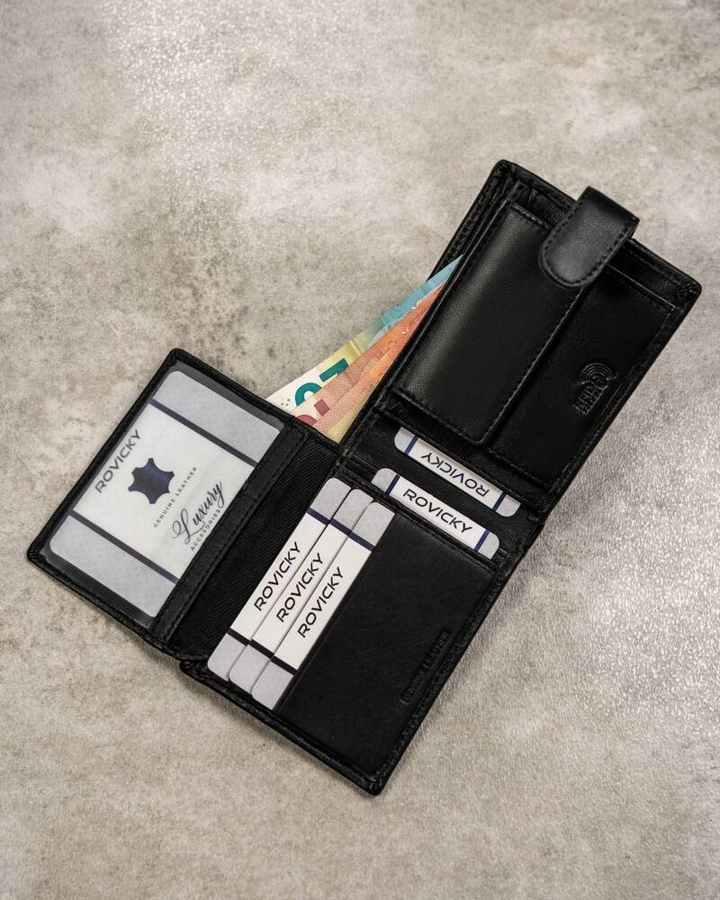 Vīriešu maka un atslēgu piekariņa komplekts Rovicky P4