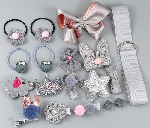 Matu sprādžu un gumiju komplekts, 18 gab. F18 P86