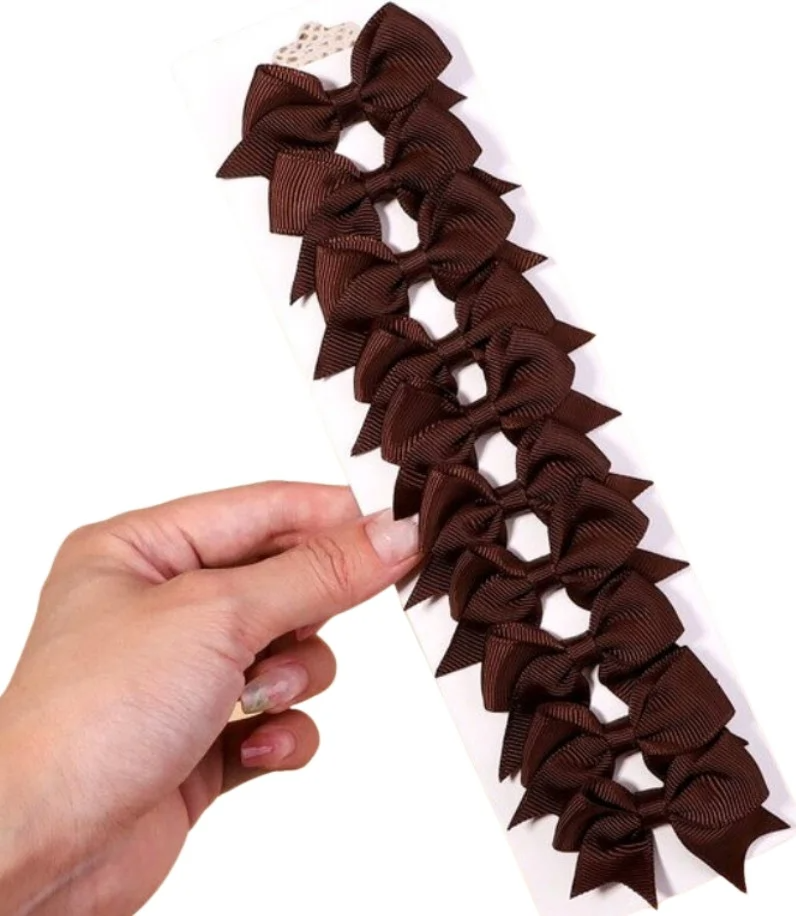 Matu sprādžu komplekts 10 gab. N34 brūnas P83