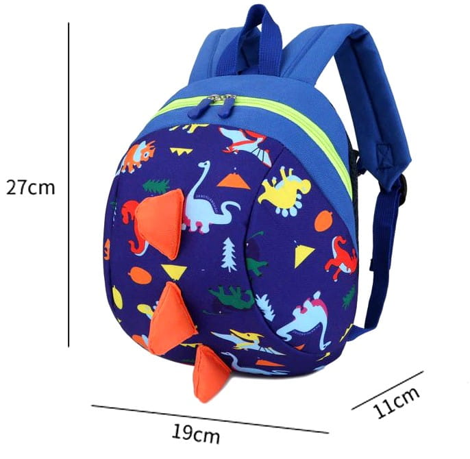 Plīša mugursoma - dinozauri S70 zila