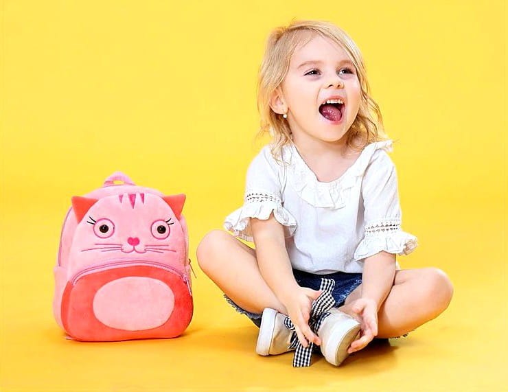 Plīša mugursoma - kaķēns S35