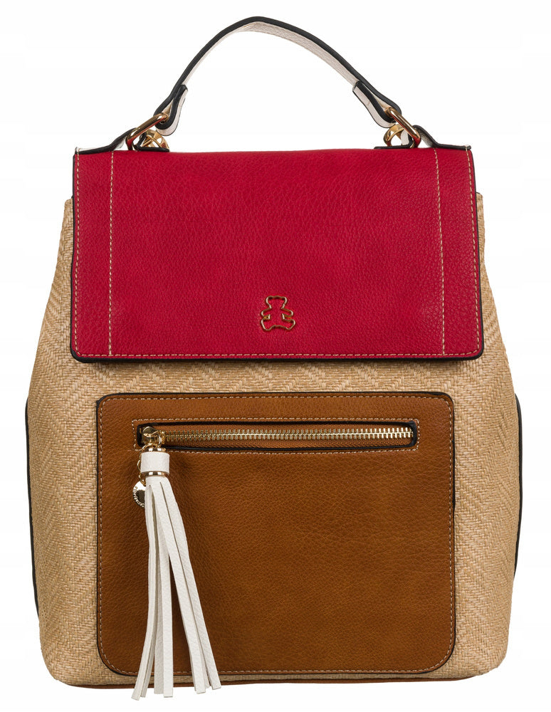 Eleganta sieviešu mugursoma no ekoloģiskās ādas "LuluCastagnette" RM38