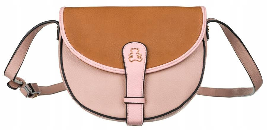 Sieviešu „LuluCastagnette“ pakava formas plecu soma ar pārloku RM40