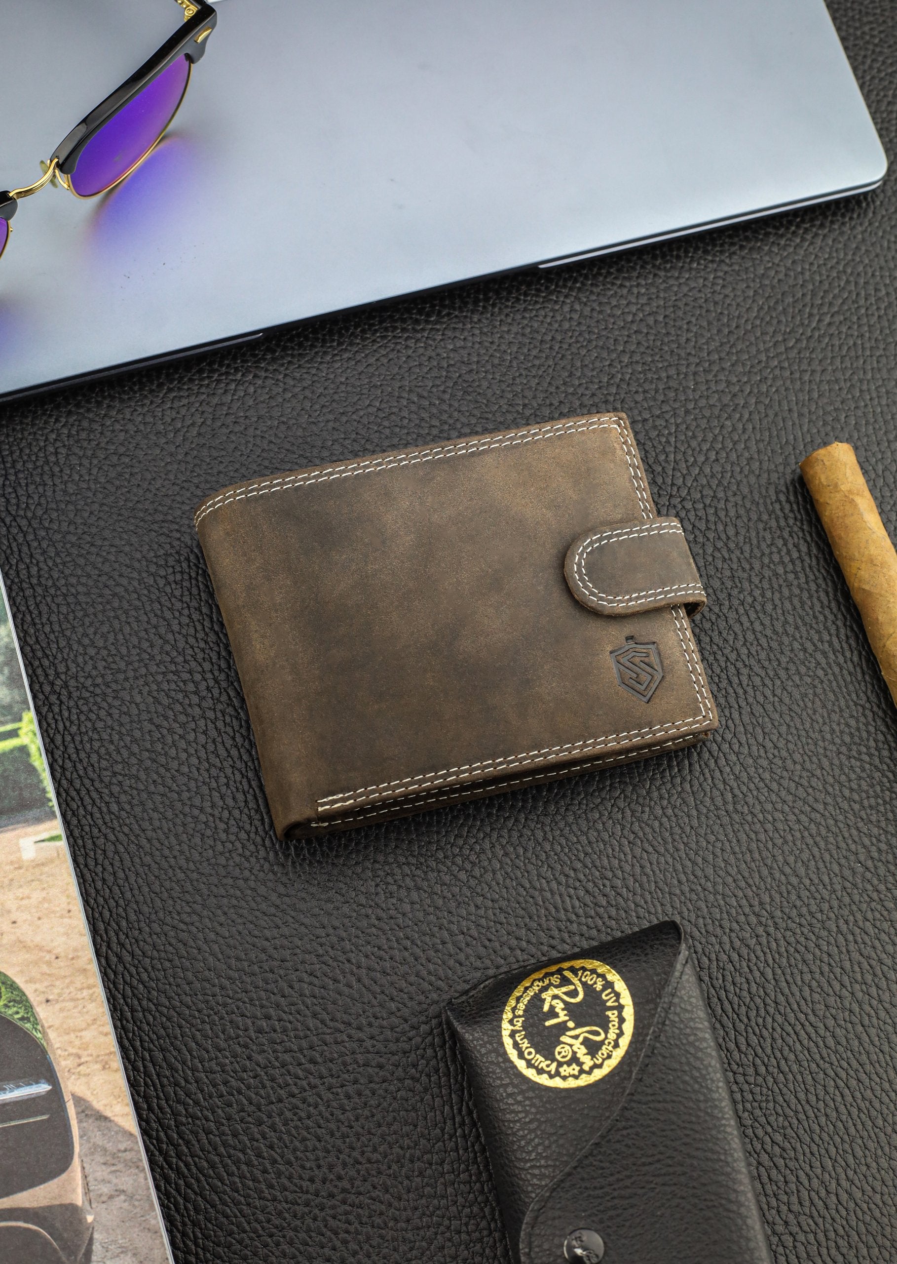 Vīriešu ādas maks Stevens S190