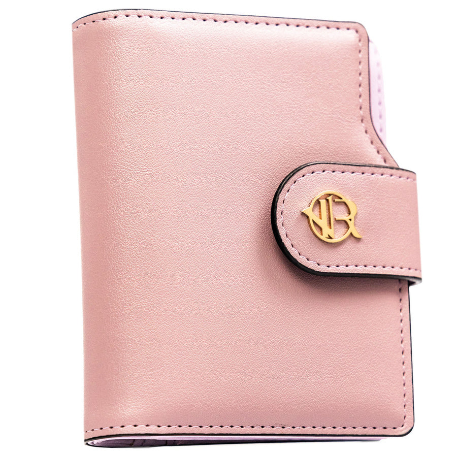 Moteriška „Rovicky“ ekologiškos odos piniginė su RFID apsauga, rožinė ST69