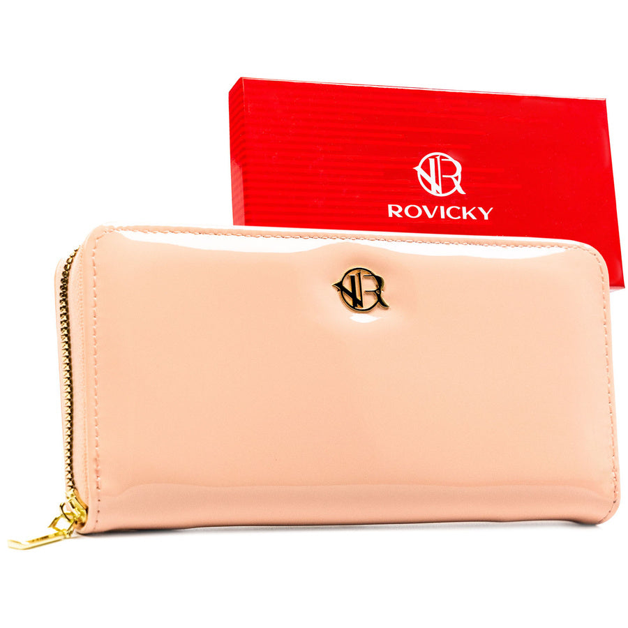 Moteriška piniginė–dėklas „Rovicky“, rožinė, iš ekologiškos odos ST97