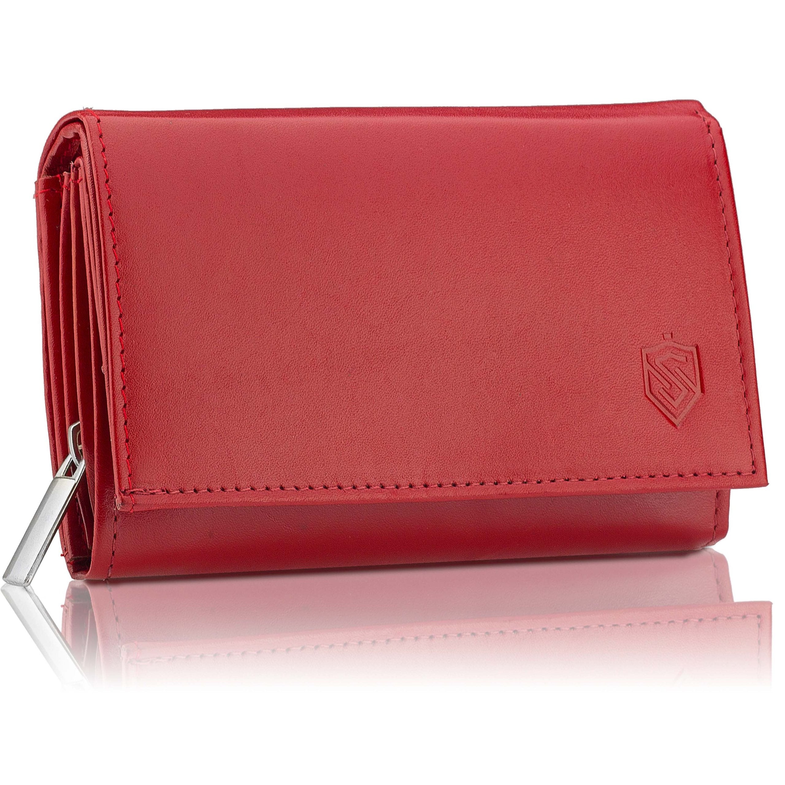 Sieviešu ādas maks Stevens P40, sarkans D1866