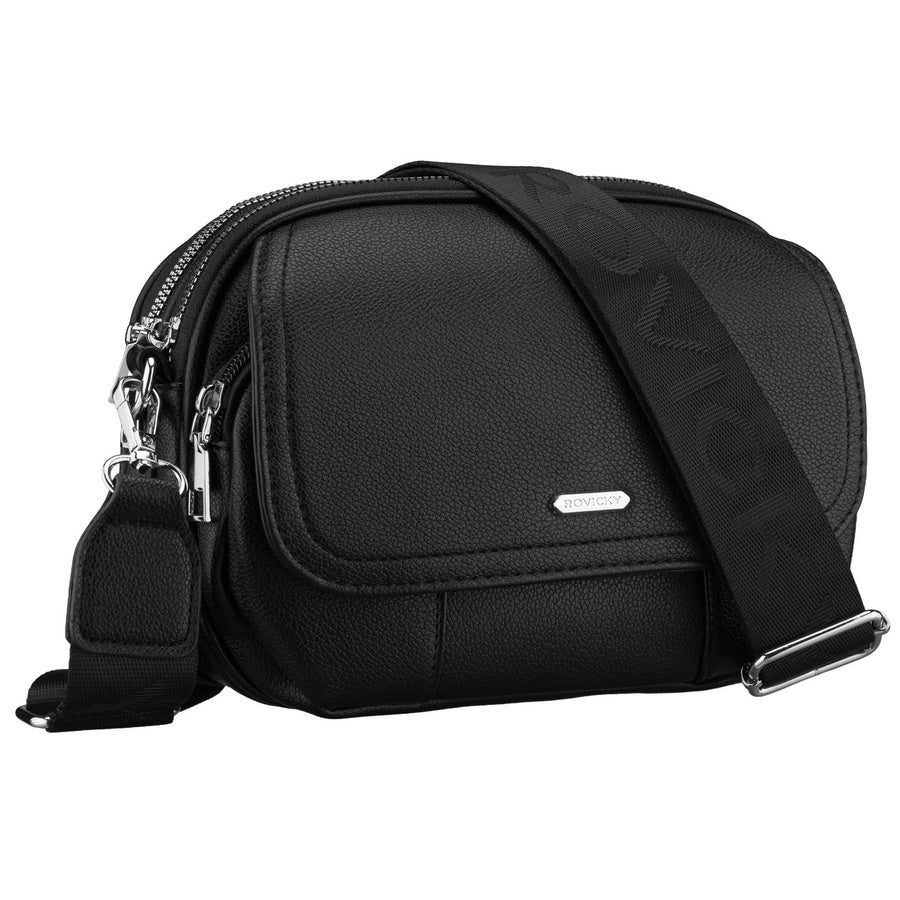 Sieviešu PU soma R-074-02, melna RM30