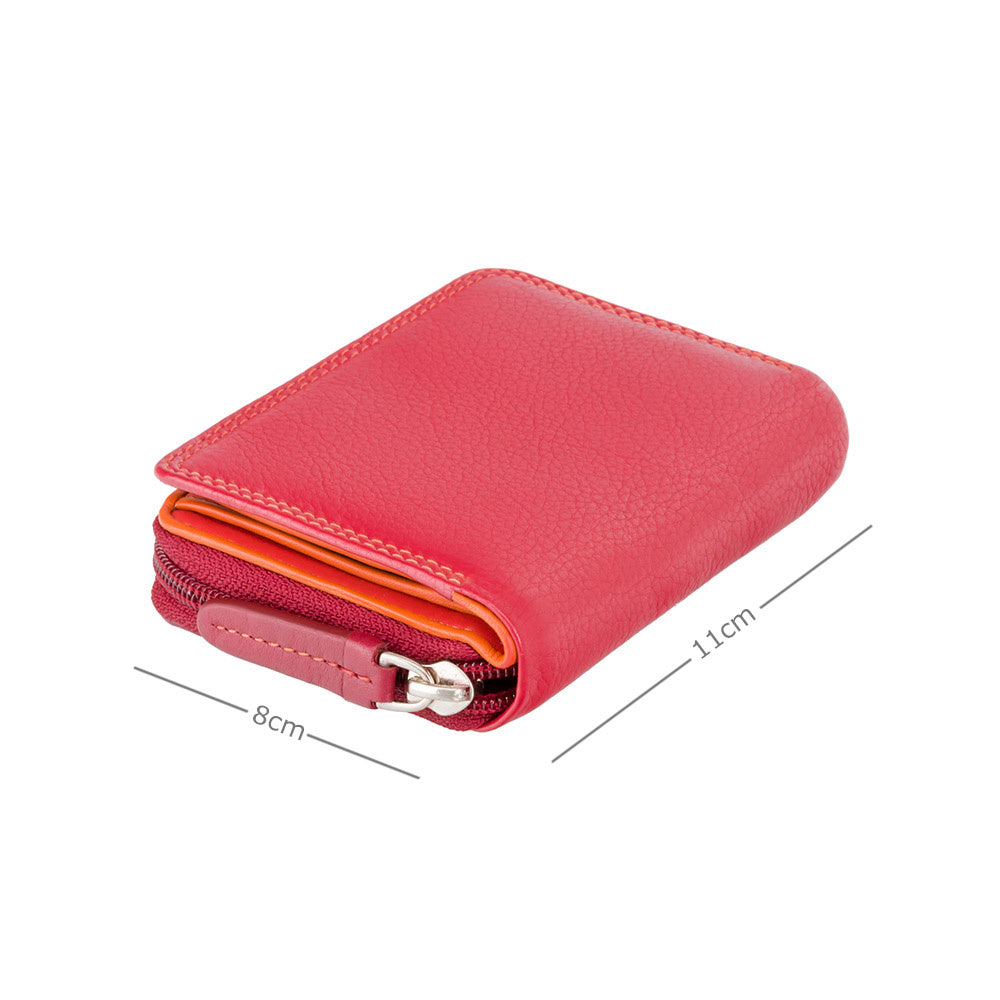 Sieviešu ādas maks Visconti Rainbow RB53, sarkans