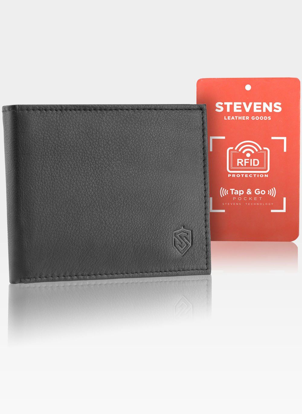 Vīriešu plāna ādas maks Stevens S26