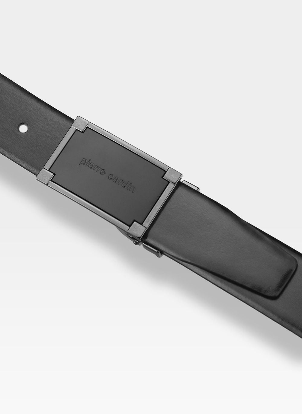 Vīriešu ādas josta Pierre Cardin, melna D48