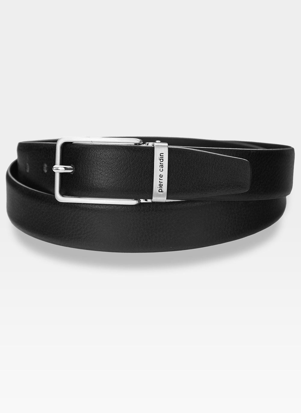 Vīriešu ādas josta Pierre Cardin, melna D49