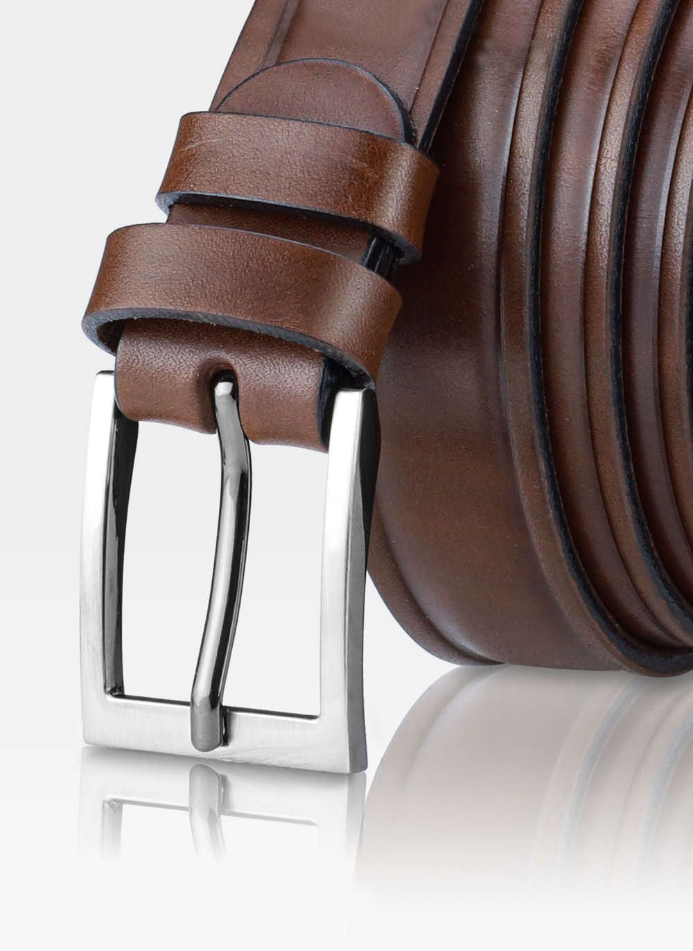 Vīriešu ādas josta Stevens, brūna D25