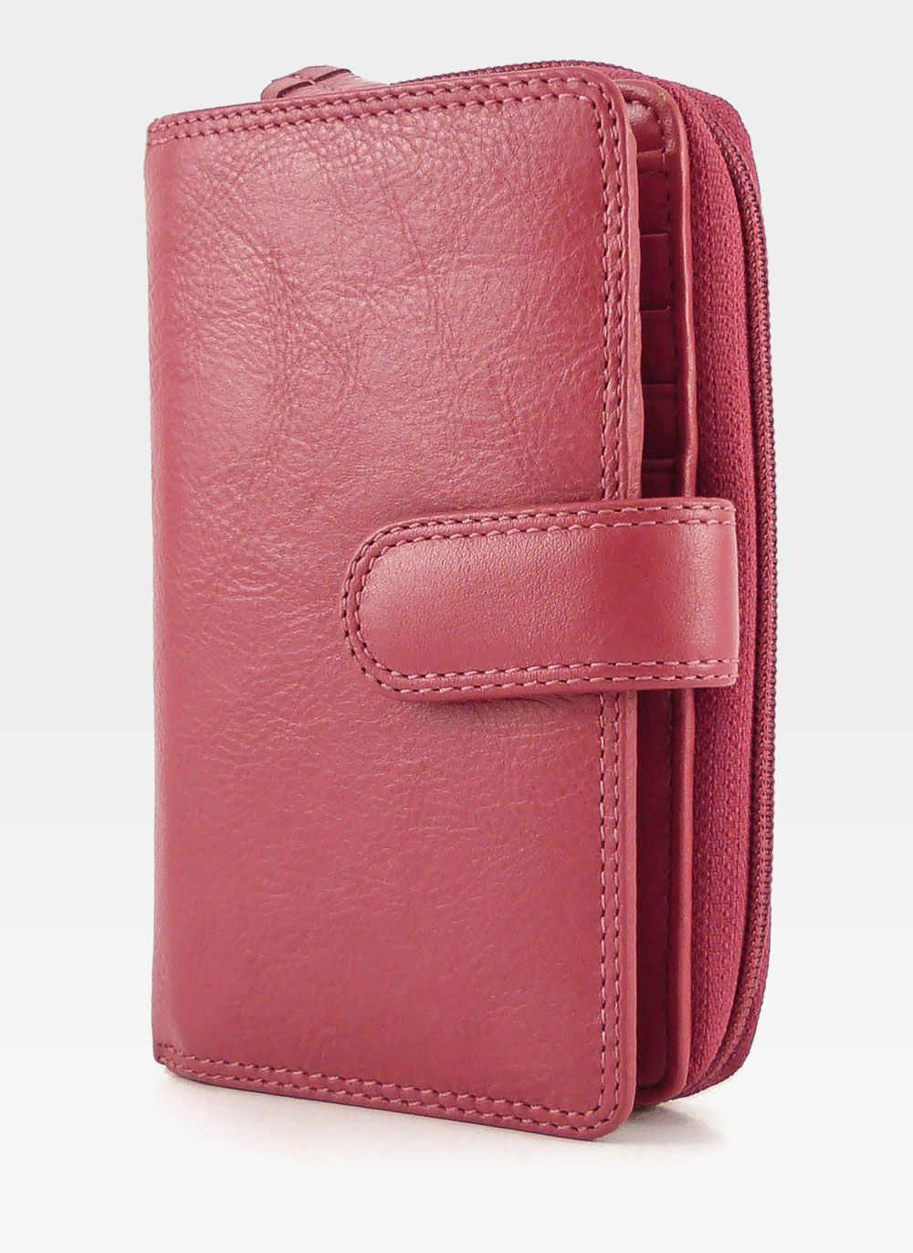 Sieviešu ādas maks Visconti HT33, rozā D1855