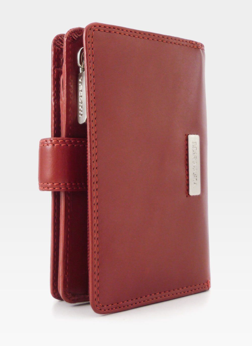 Sieviešu ādas maks Visconti MZ11 sarkans, sarkans D1841