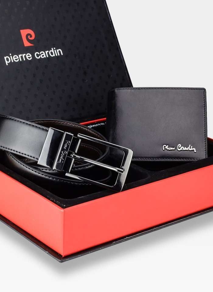 Vīriešu maka komplekts ar jostu Pierre Cardin P2