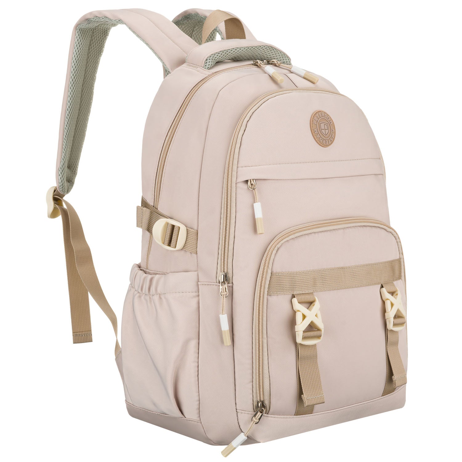 Vidēja izmēra unisex mugursoma Peterson, bēša N520