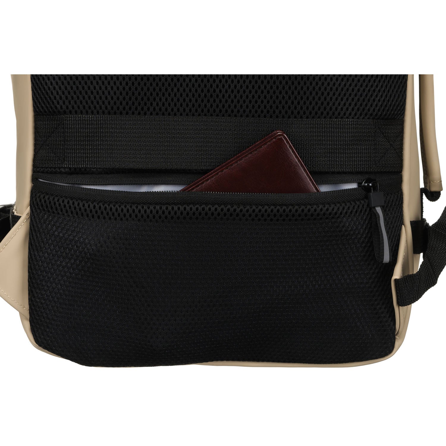 Vidēja izmēra sieviešu mugursoma Peterson, bēša, N508