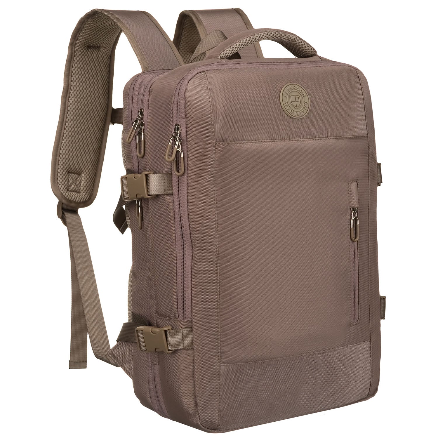Vidēja izmēra unisex mugursoma Peterson, bēša N518